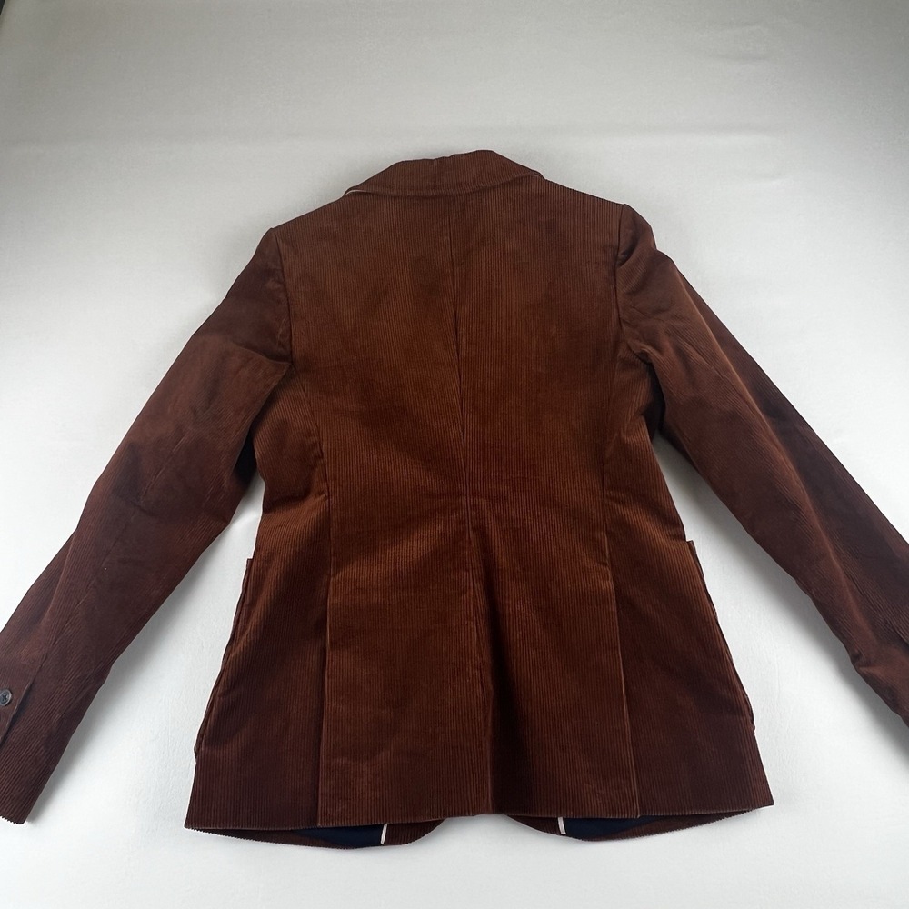 Boden Women Corduroy Brown Blazer 4 Classic Pockets Lined - Picture 5 of 10